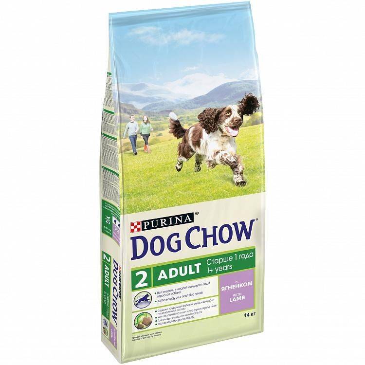Сухой корм для собак «dog chow» («дог чау») — обзор и описание линейки, состав, виды, плюсы и минусы