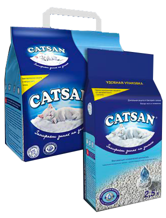 Наполнитель для кошачьего туалета catsan