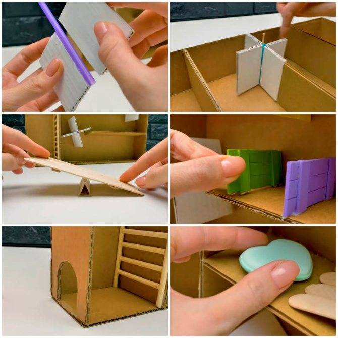 Домик для хомяка своими руками: как сделать из картона, фанеры, дерева, схема и инструкция