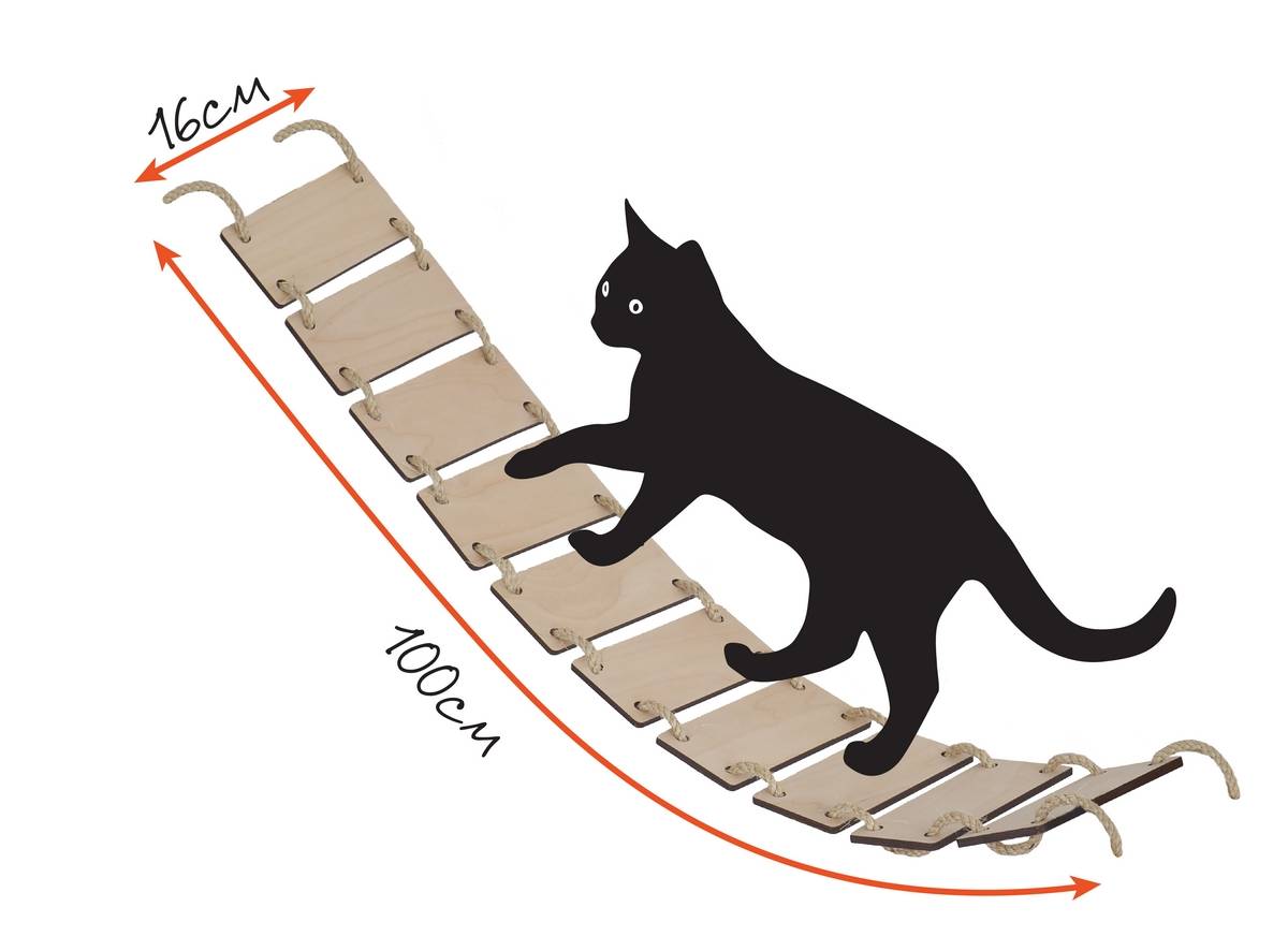 Чертеж кошки. Полка / мостик для кошек чертежи.