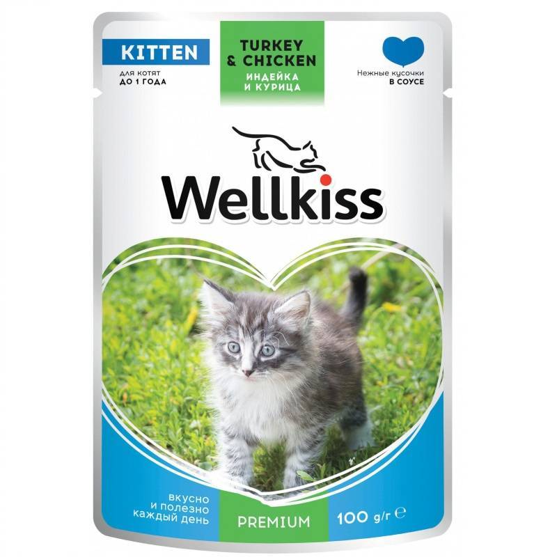 Корм для кошек марки wellkiss