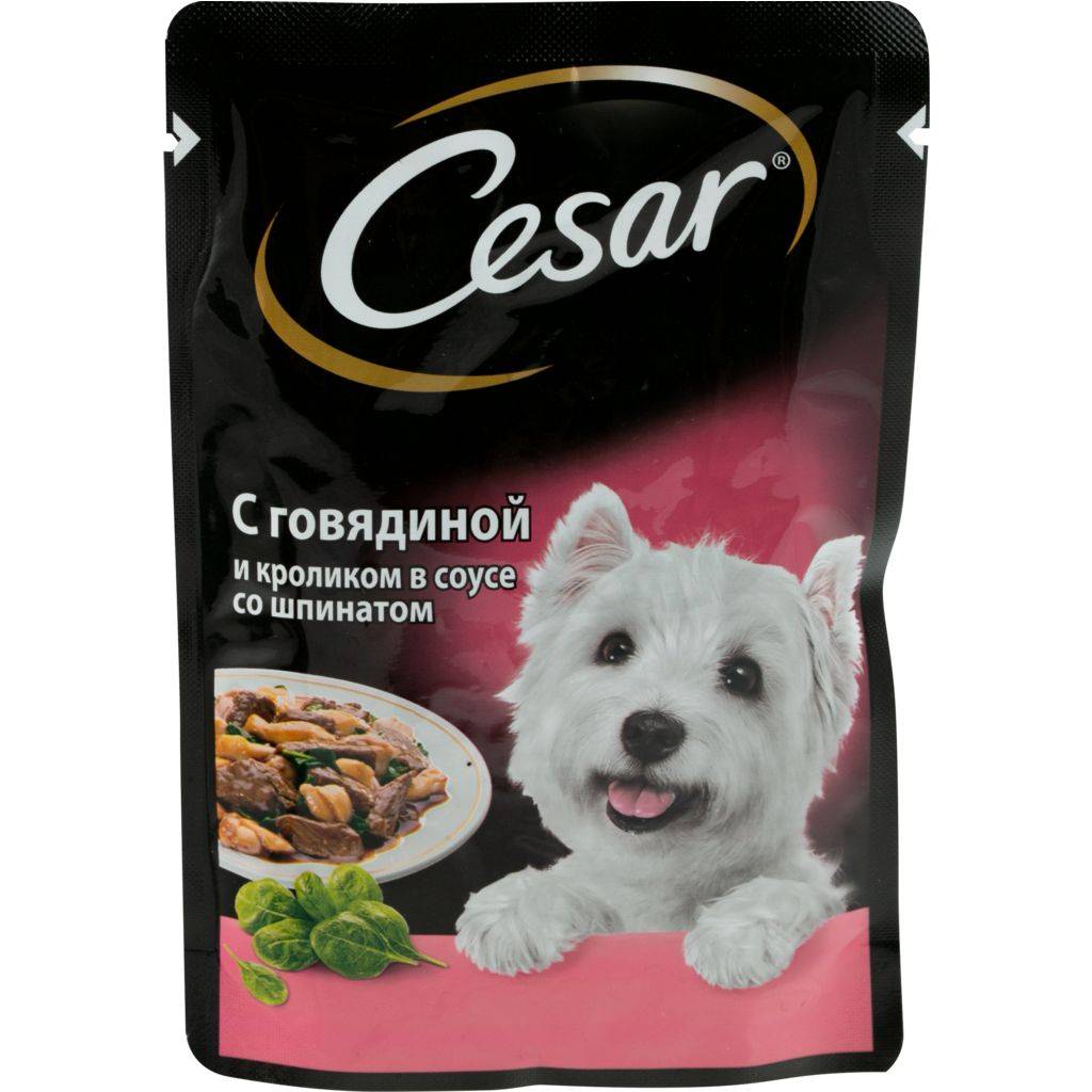 Характеристика корма cesar для собак, его разновидности и мнение экспертов