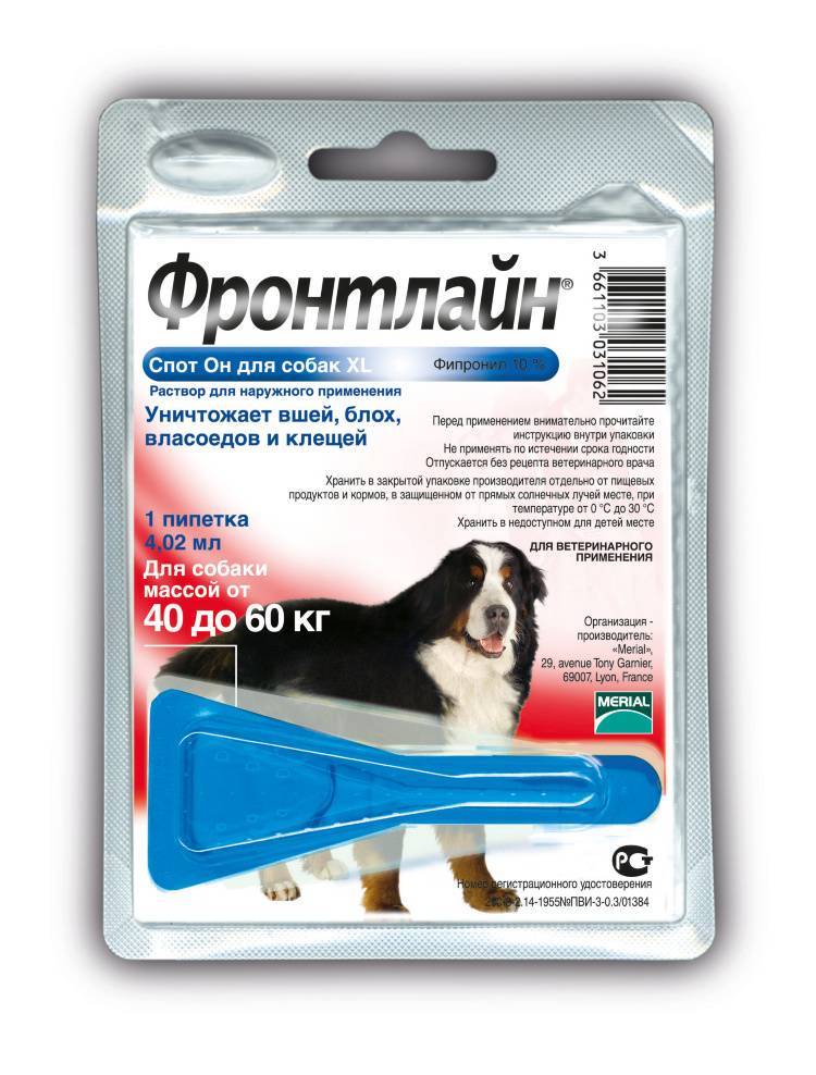Фронтлайн для собак в каплях и спрее - способы использования и дозировка, противопоказания и отзывы