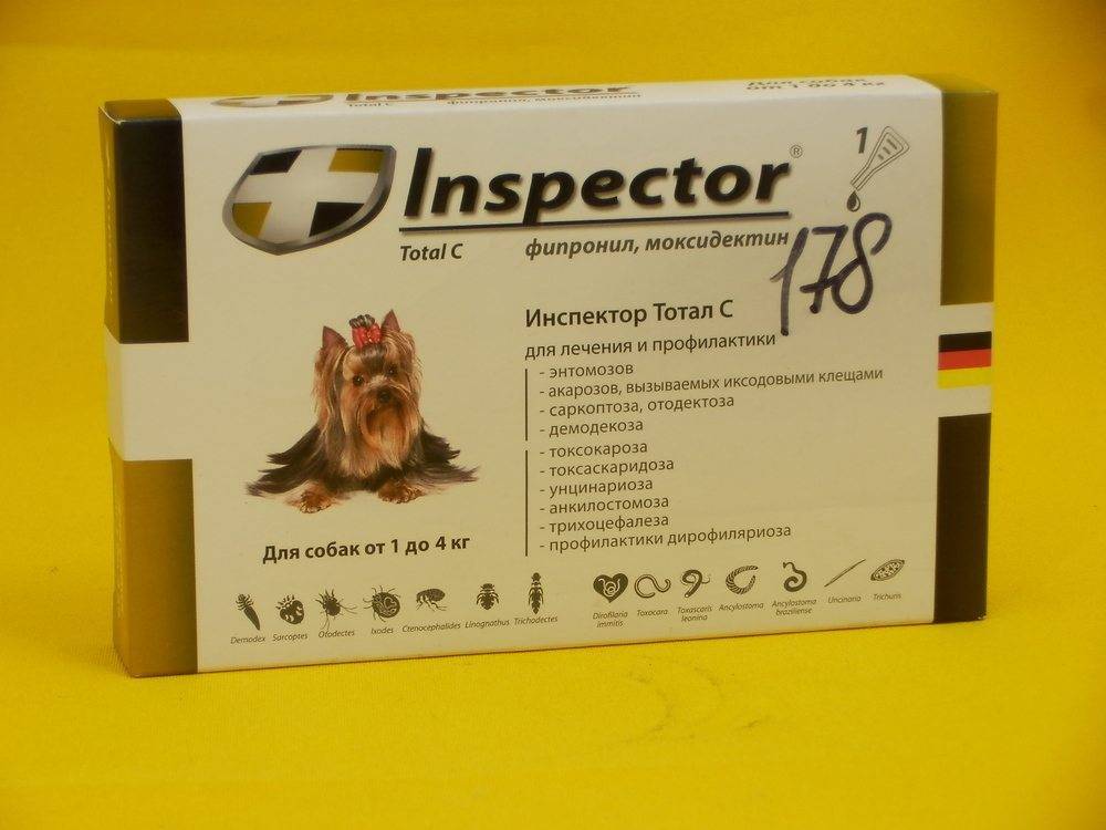 Противопаразитарные средства inspector total k (инспектор тотал к) для кошек менее 4кг от внешних и внутренних паразитов