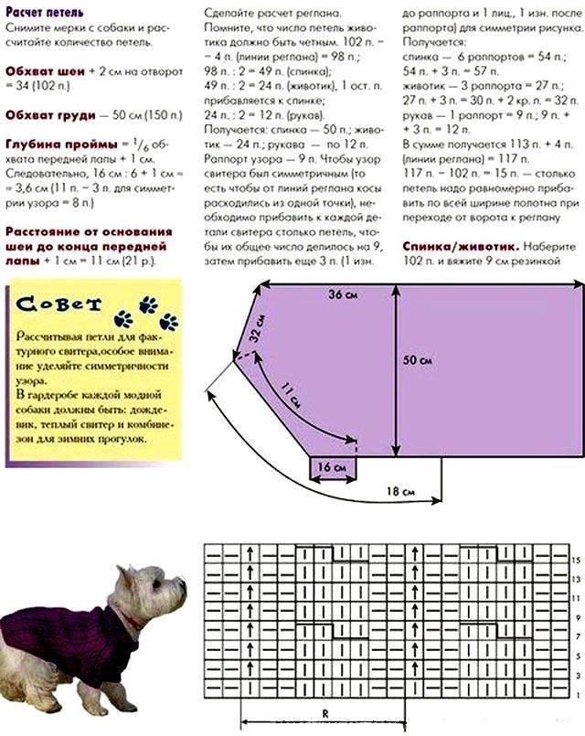 Свитер для собаки крючком: как связать начинающему art-textil.ru
