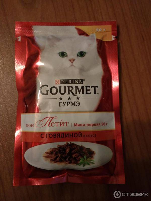 Обзор корма для кошек gourmet