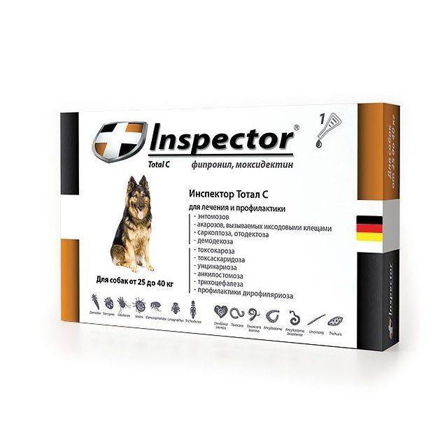 Капли для собак инспектор – полный обзор препарата. инспектор для собак против блох и клещей: инструкция