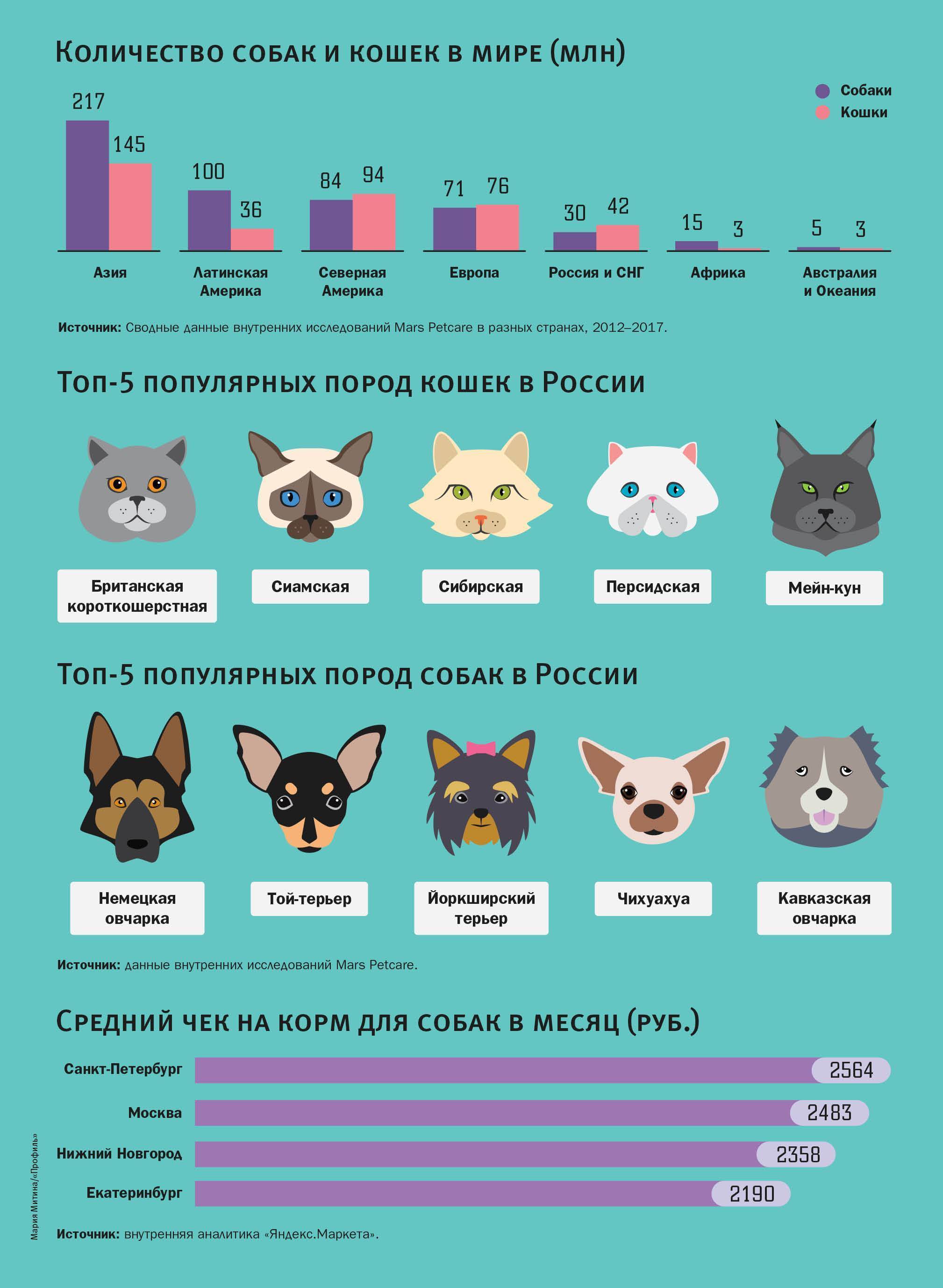 Статистика домашних животных в России