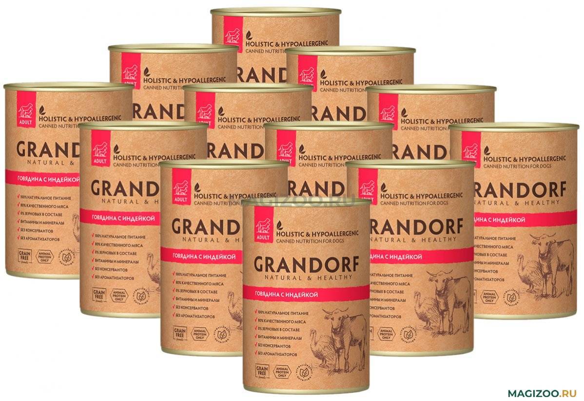 Все о сухом корме для собак grandorf : состав, ассортимент и отзывы