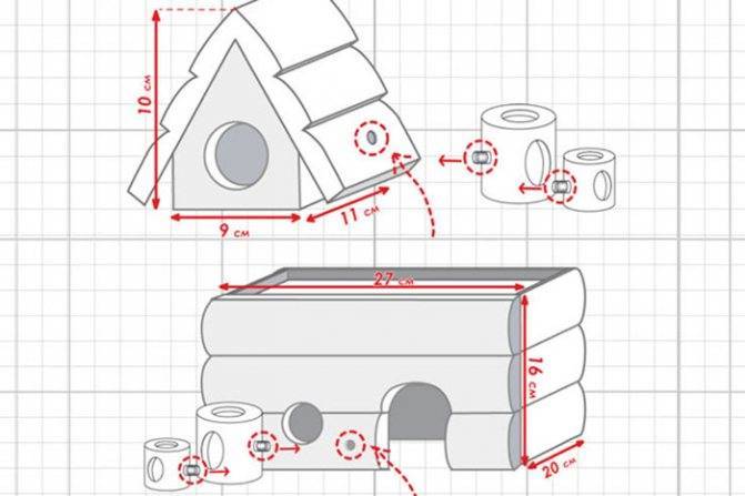 Как сделать домик для шиншиллы своими руками: подробные чертежи и инструменты