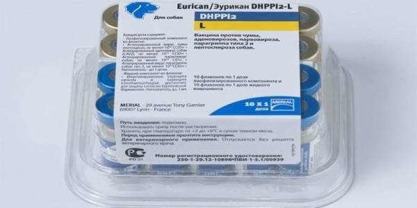 Вакцина эурикан, dhppi2-lr доза, 2 флакона