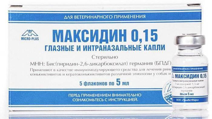 Иммуномодуляторы максидин 0,15; 0,4 для кошек и собак