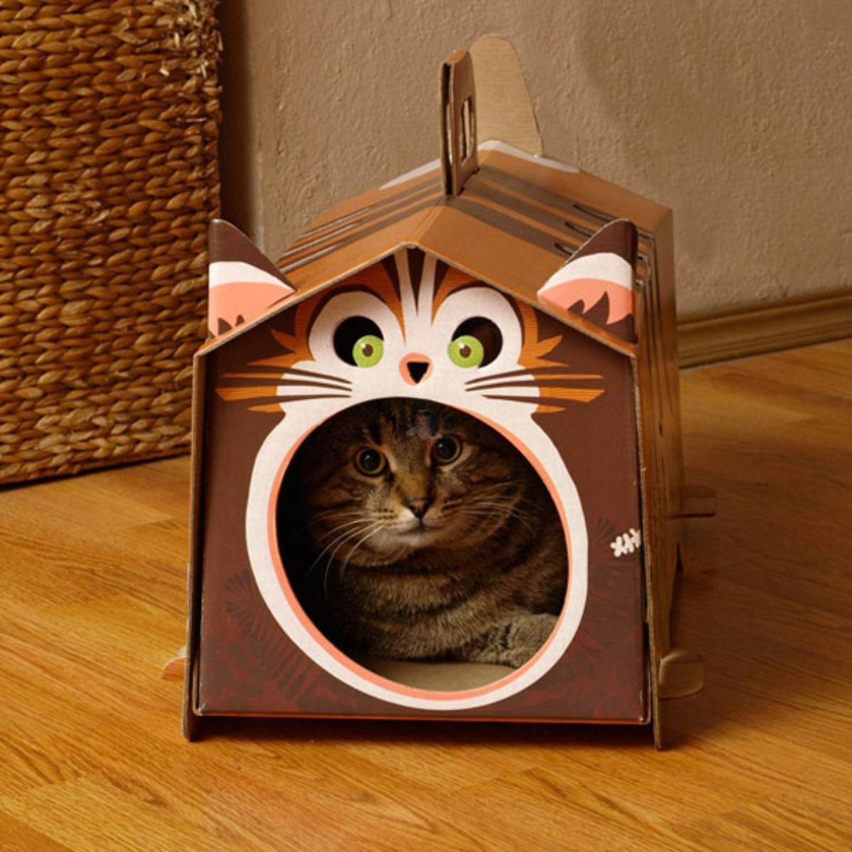 Домик для кошки своими руками из коробки. Домик для кошки из коробки. Картонные домики для котов. Домик для кошки из коробок. Домики для котят из коробок.