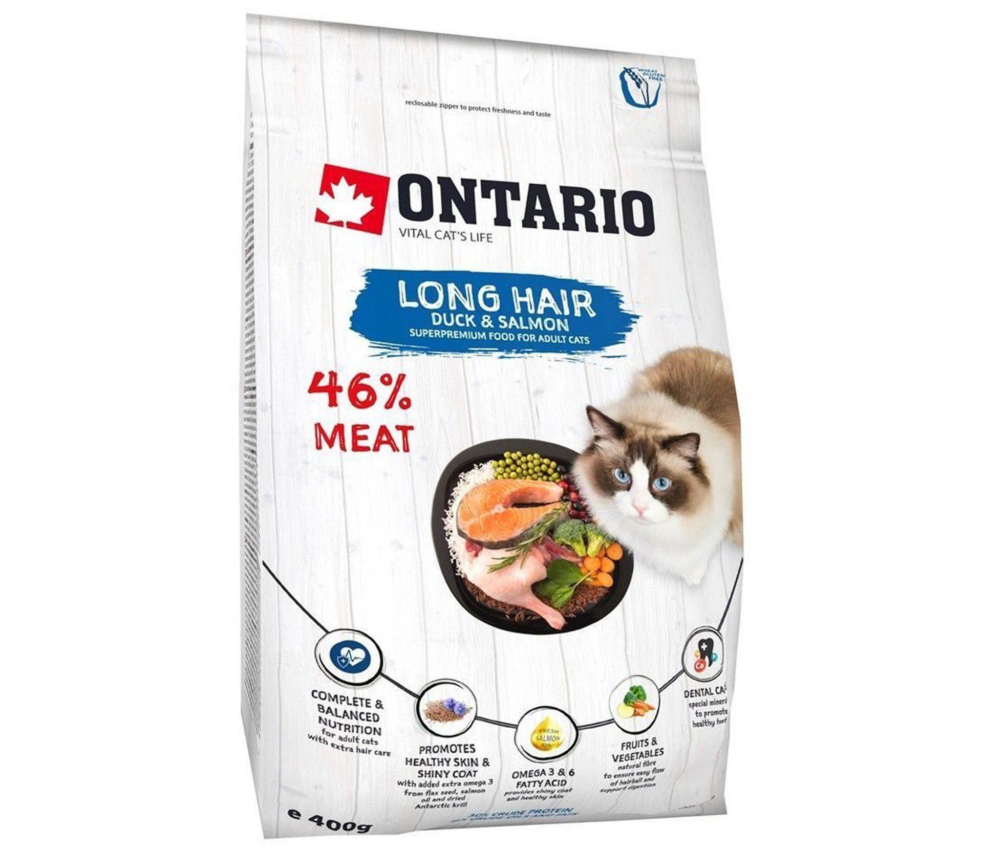 Онтарио - корм для кошек: состав, преимущества