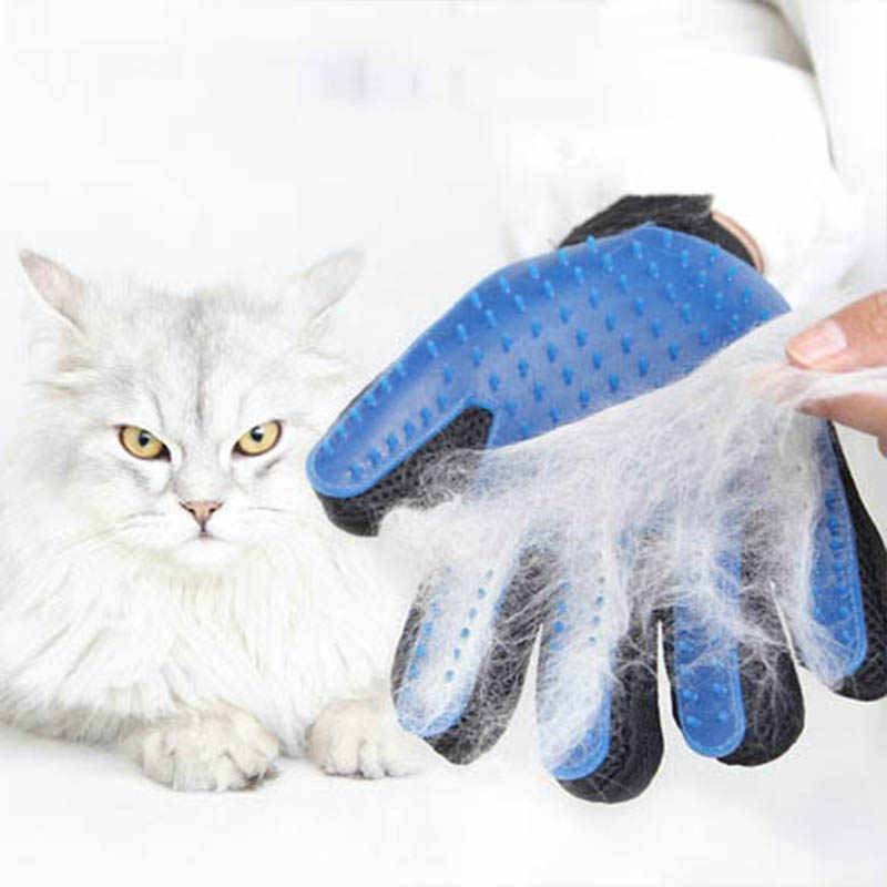Насколько эффективны перчатки для вычёсывания животных — домашние советы