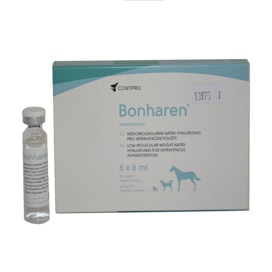 Contipro: бонхарен форте, 1% инъекционный раствор гиалуроната натрия, 6 мл, цена за 1 ампулу